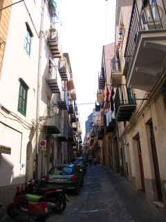 Charming narrow streets of Cefalu