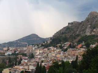 Taormina before rain