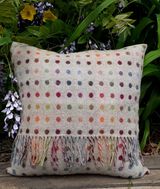 Moon fabric wool cushion
