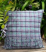 Moon fabric wool cushion