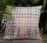Moon fabric wool cushion