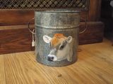 Hand painted canister