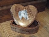 hand painted heart box