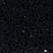 Black Sparkle IQ quartz - Sizes 20mm & 30mm - Polished finish