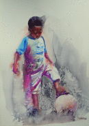 'CHILD OF OUR TIMES', pure watercolour