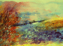 'Dusk over the fields'