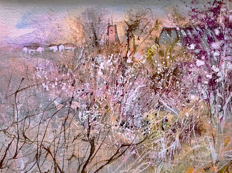 'Stradbroke church from the allotments'