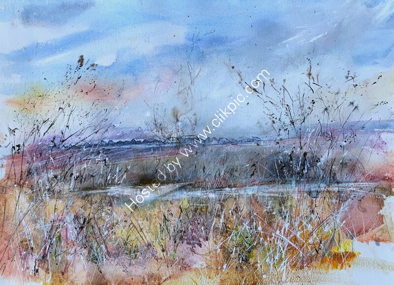 Walberswick Distant beach huts