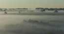Ooypolder in de mist