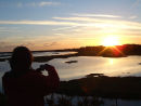 Photographing the sunset