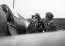 King George VI inspecting a Spitfire during WW2