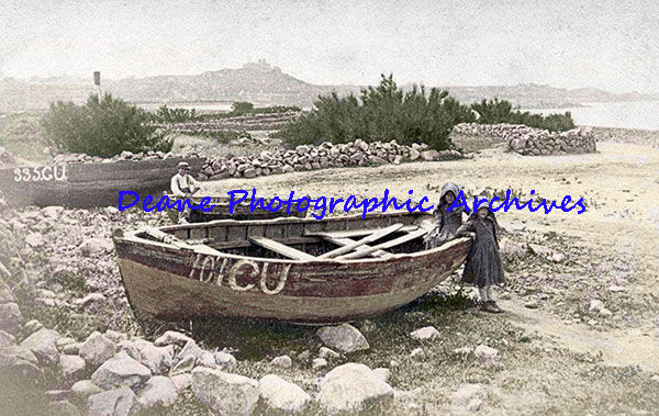 Cobo Bay TB-Hutton cdv mid 1870's BW enhanced