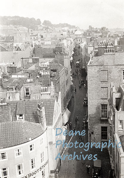 Looking up the High Street from the Town Church Tower C Toms Photo Album