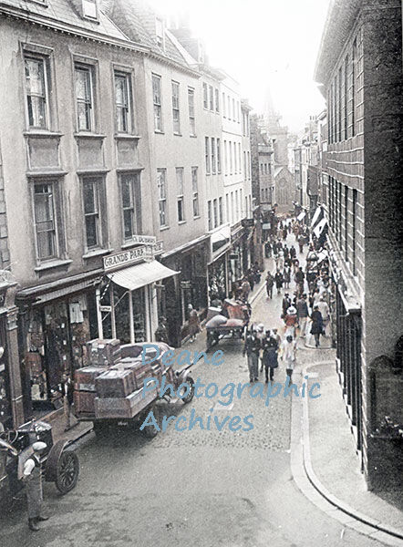 Looking down High Street from Lloyds Bank Charles Toms Photo Album enhanced enhanced