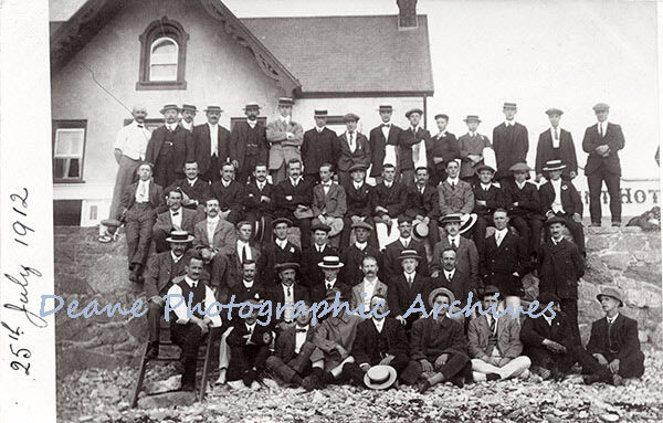 Outside the Rockmount Hotel Cobo Guernsey 25th July 1912