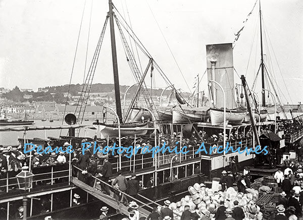 Mail Boat St Peter Port Guernsey 1902