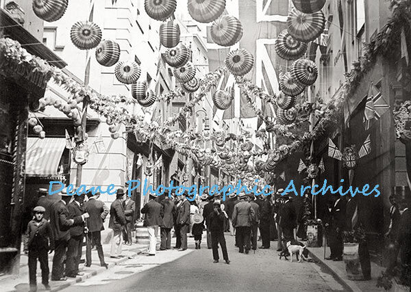 High Street St Peter Port 1902 Coronation King Edward VII