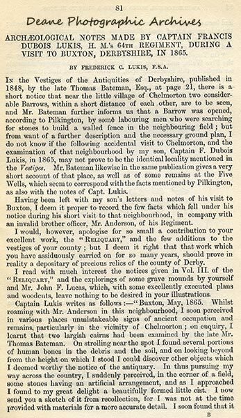 Lukis at Buxton Derbyshire 1865 Page1