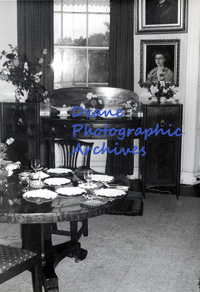 The Dining Room at Bonamy House The Grange St Peter Port early 1960s