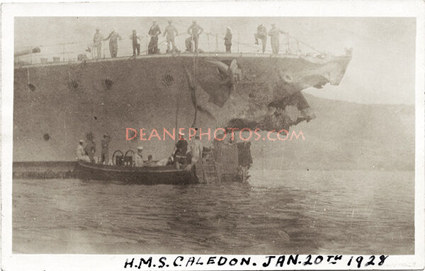 HMS Caledon Jan 20th 1928