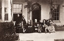 Victor Hugo at Hauteville House in 1878 with his family and friends
