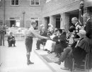 img297 Duchess of York receives a gift at Heritage Craft Schools Chailey 10-6-35