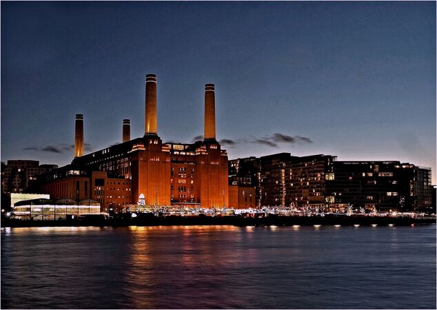 Battersea at Dusk - Shylaja Muringoor