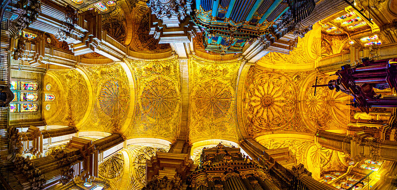 Malaga Cathedral ceiling - Luciano Ocesca