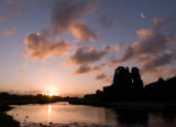 Ogmore Castle at Sunrise