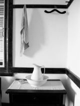 Wash Stand with Towel and Bowl