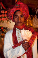 Money Bearer at Hindu wedding