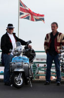 SCOOTERS & FLAG.