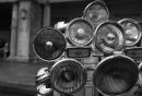 CLOSE UP LIGHTS B&W.