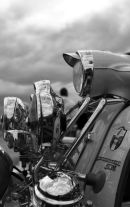 LAMBRETTA AND STORMY SKIES B&W.