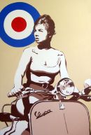 SCOOTER GIRL.(VESPA.)