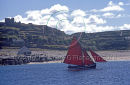 Hooker sailing across Beach, Inis Oirr Ref. # F491.27