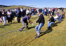 Inis Oirr Ladies Tug-of War Team at Currach Races, Inis Meain Ref. # FC736.27a
