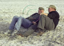 Tomás Bhrian Seoighe & Tomás Searraigh at Currach Races, Inis Oirr Ref. # F640.22CR
