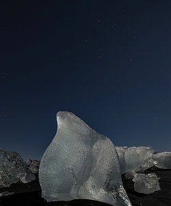 Night at Jökulsarlón