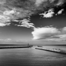 Whitby Harbour with Clouds