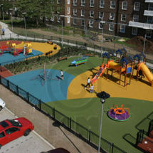 Overhead Playground. South London.