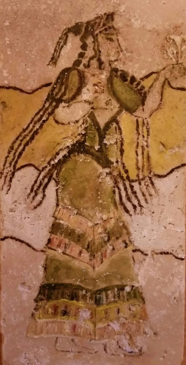 woman with flowers
