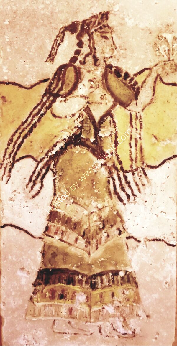 woman with flowers