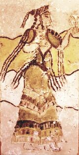 woman with flowers
