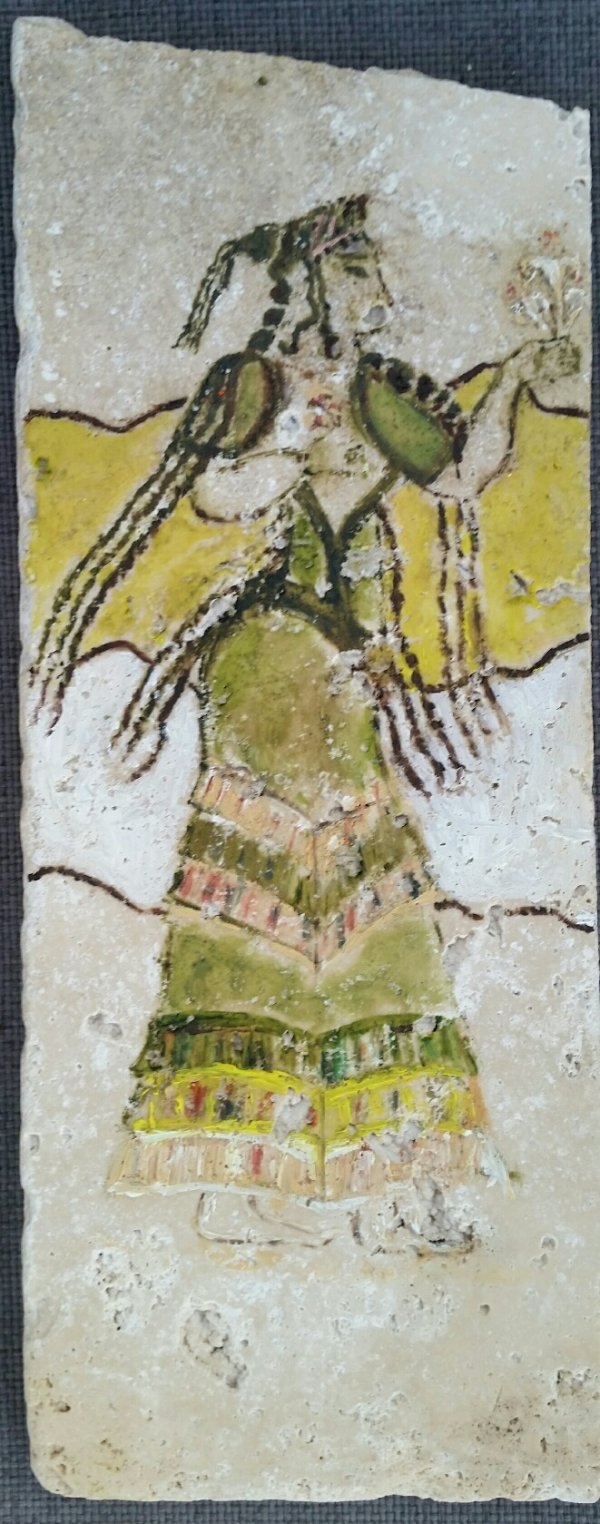 woman with flowers