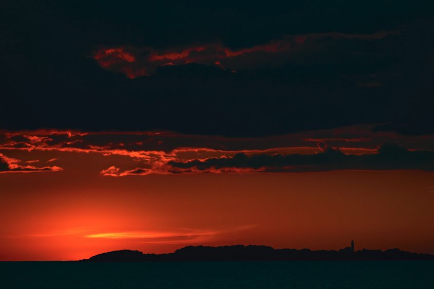 Sunset at sea