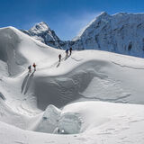 Descending from Island Peak