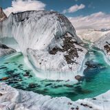 Glacial river on the Baltoro Glacier