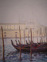 Venice, misty blue.
