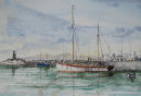 Old sailing craft, Playa Blanca.